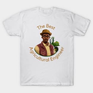 Agriculture Engineer Black Man T-Shirt